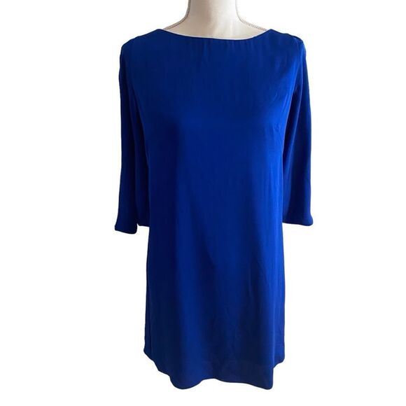 Milly Blue Silk Dress Size 6 - Picture 1 of 5